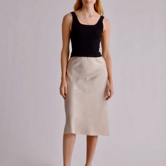 Quince black Ribbed Tank Top - Picture 5 of 5